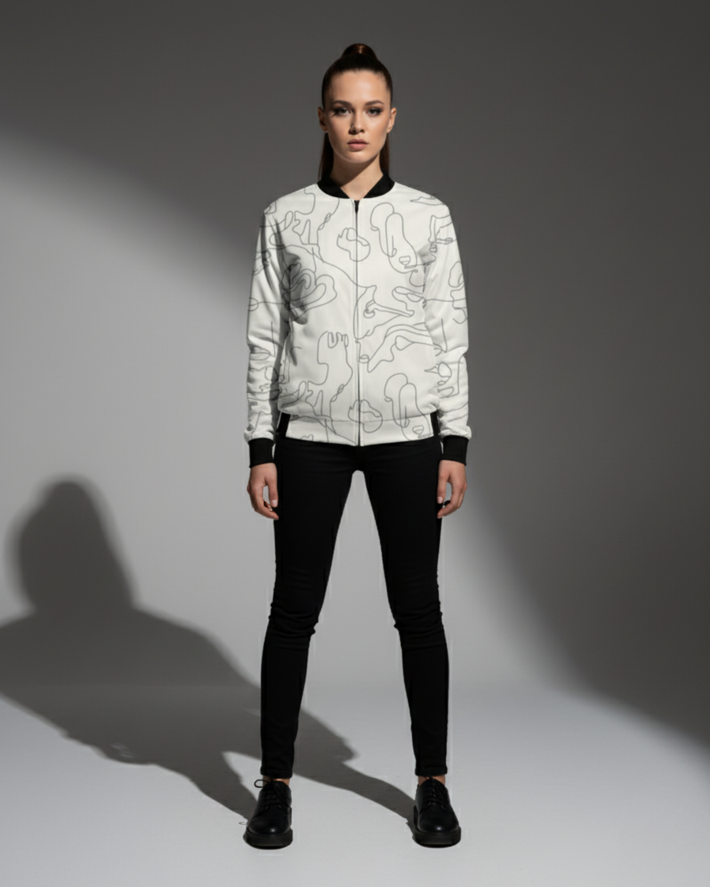 Fluid Contours Unisex AOP Bomber Jacket