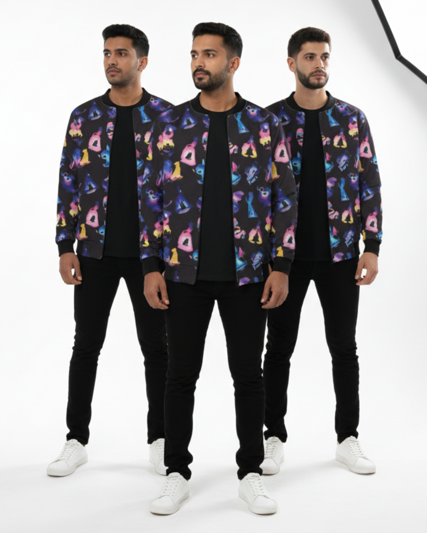 Galaxy Silhouette Unisex AOP Bomber Jacket Upto 5XL