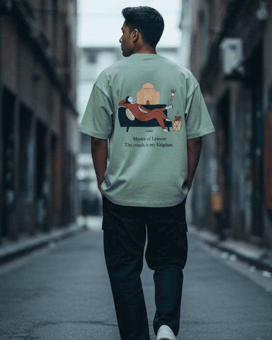 Master Of Leisure Unisex Terry Oversized Tee - Comfy & Stylish