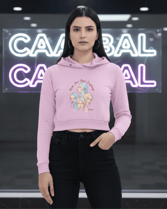 Main Aur Meri Zindagi Female Cropped Hoodie