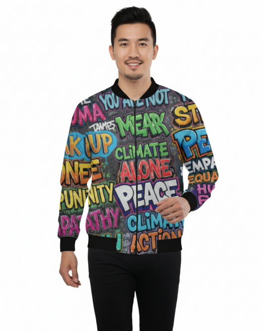 Graphic Unisex AOP Bomber Jacket - Stylish & Comfortable