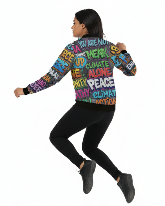 Graphic Unisex AOP Bomber Jacket - Stylish & Comfortable