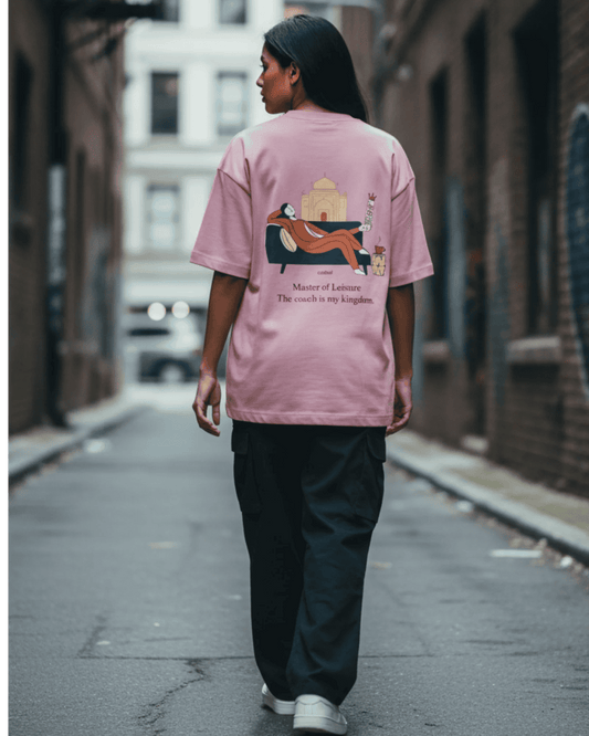 Master Of Leisure Unisex Terry Oversized Tee - Comfy & Stylish