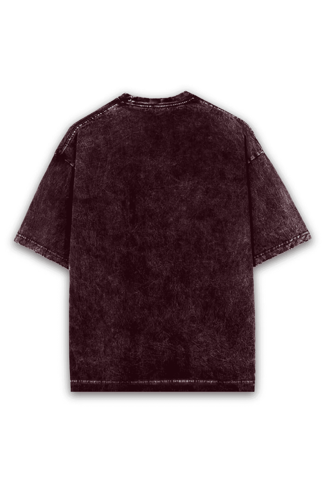 Oversized Acid Wash Tee - Wolves Night