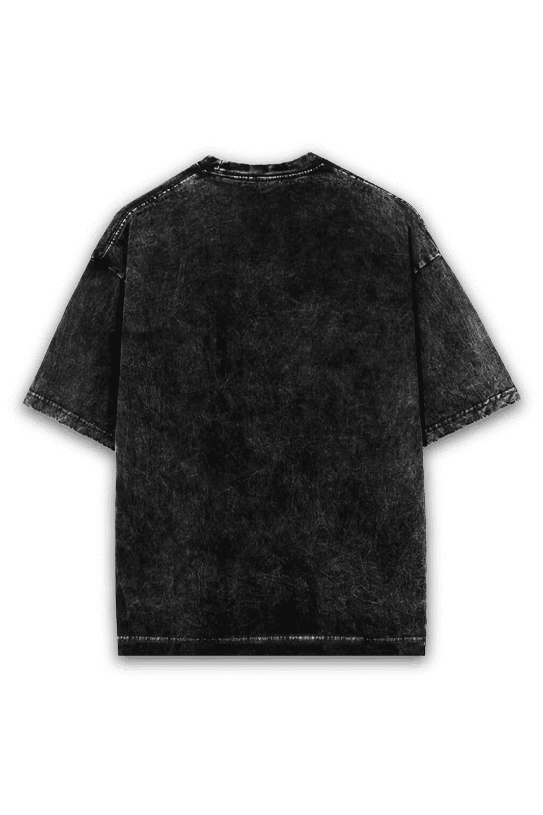 Oversized Acid Wash Tee - Wolves Night