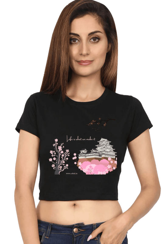 Floral Fantasy Women's Crop Top - Comfort Meets Style