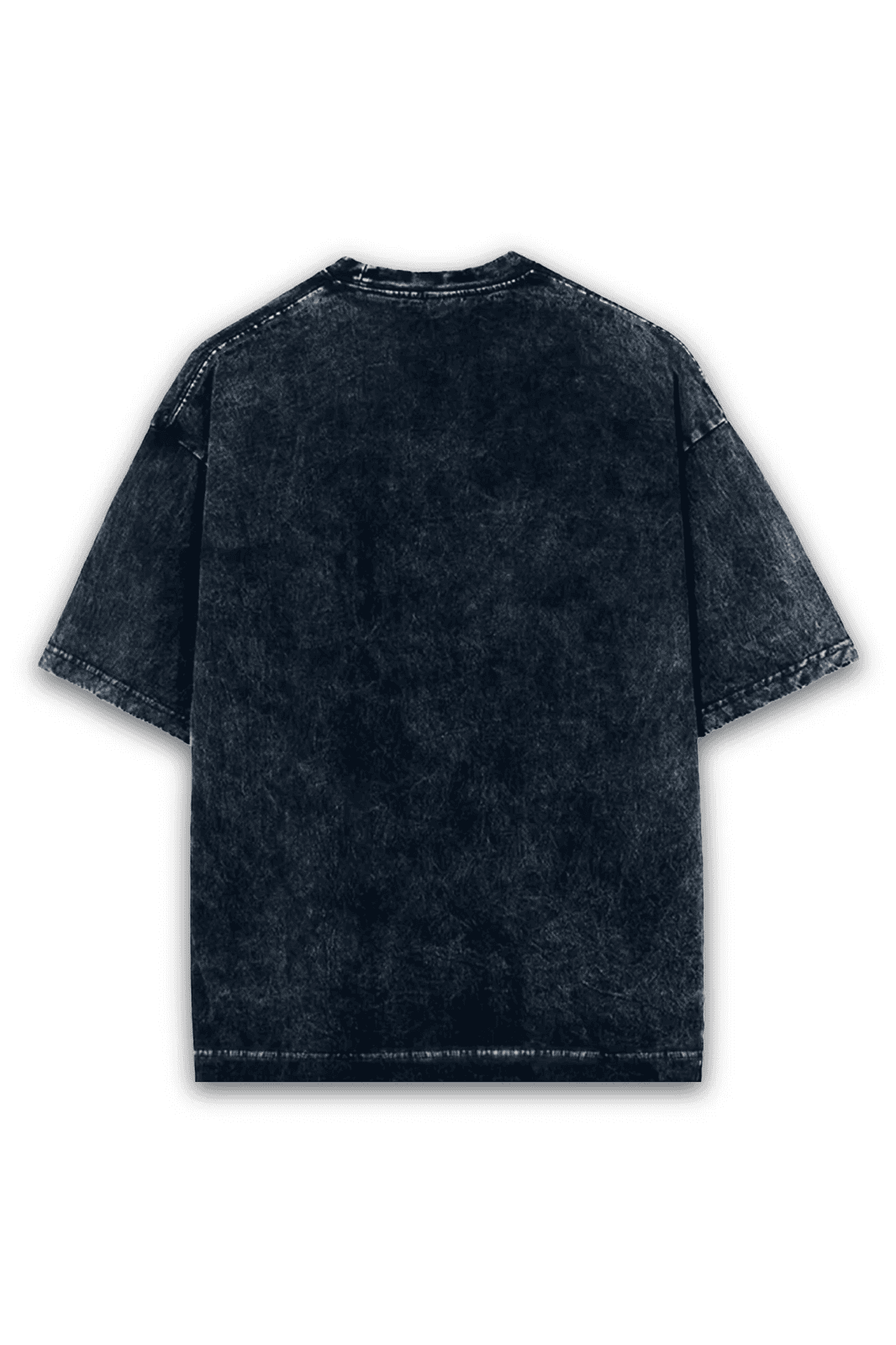 Oversized Acid Wash Skull Tee for Kids