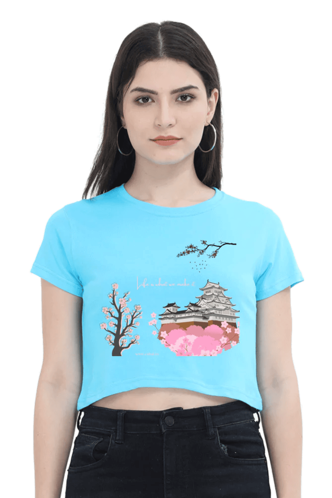 Floral Fantasy Women's Crop Top - Comfort Meets Style