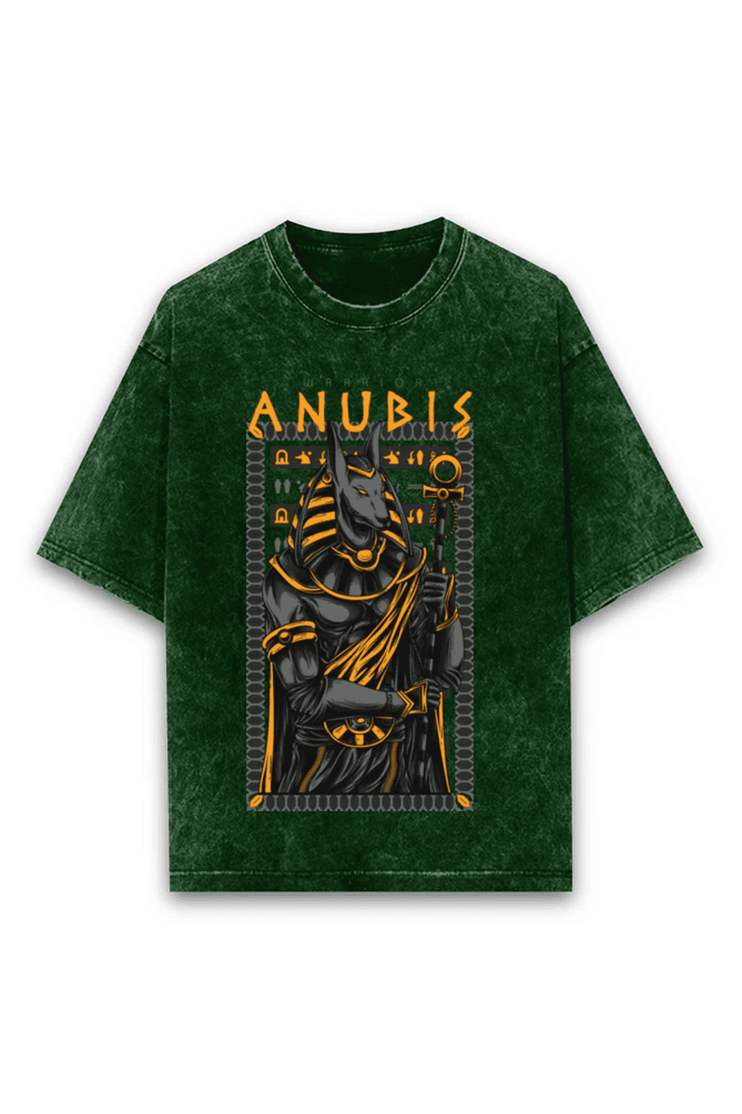 Oversized Acid Wash Tee - Anubis