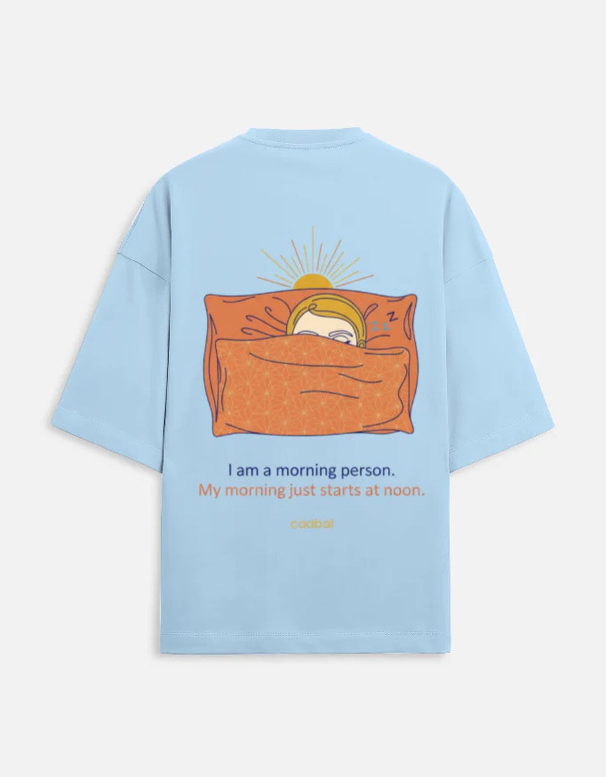 Sunrise Sloth Unisex Terry Oversized Tee