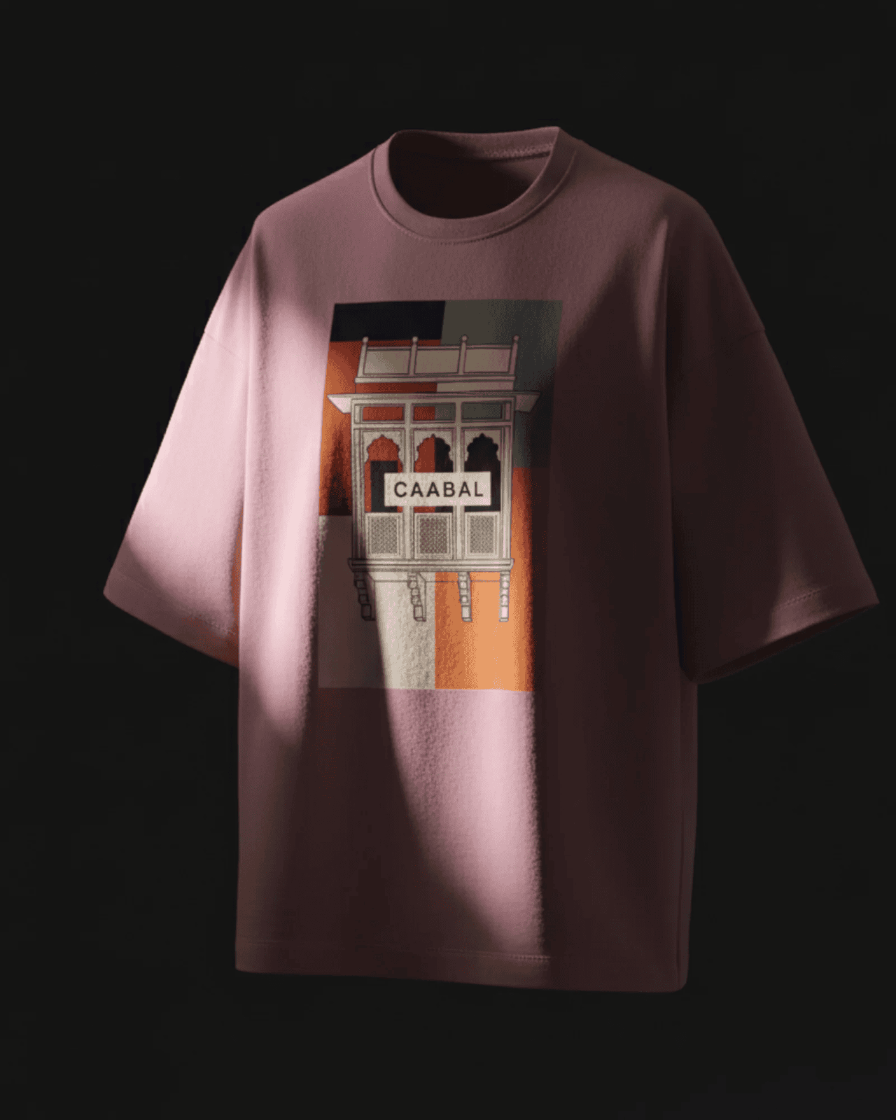 Jharokha-Inspired Unisex Terry Oversized Tee