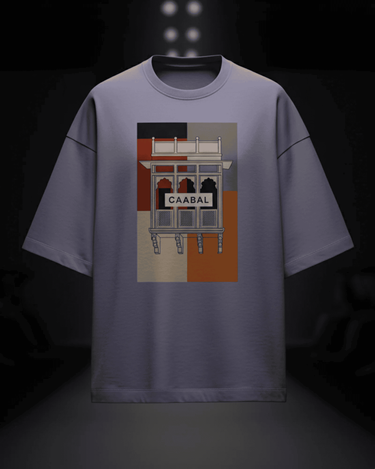 Jharokha-Inspired Unisex Terry Oversized Tee