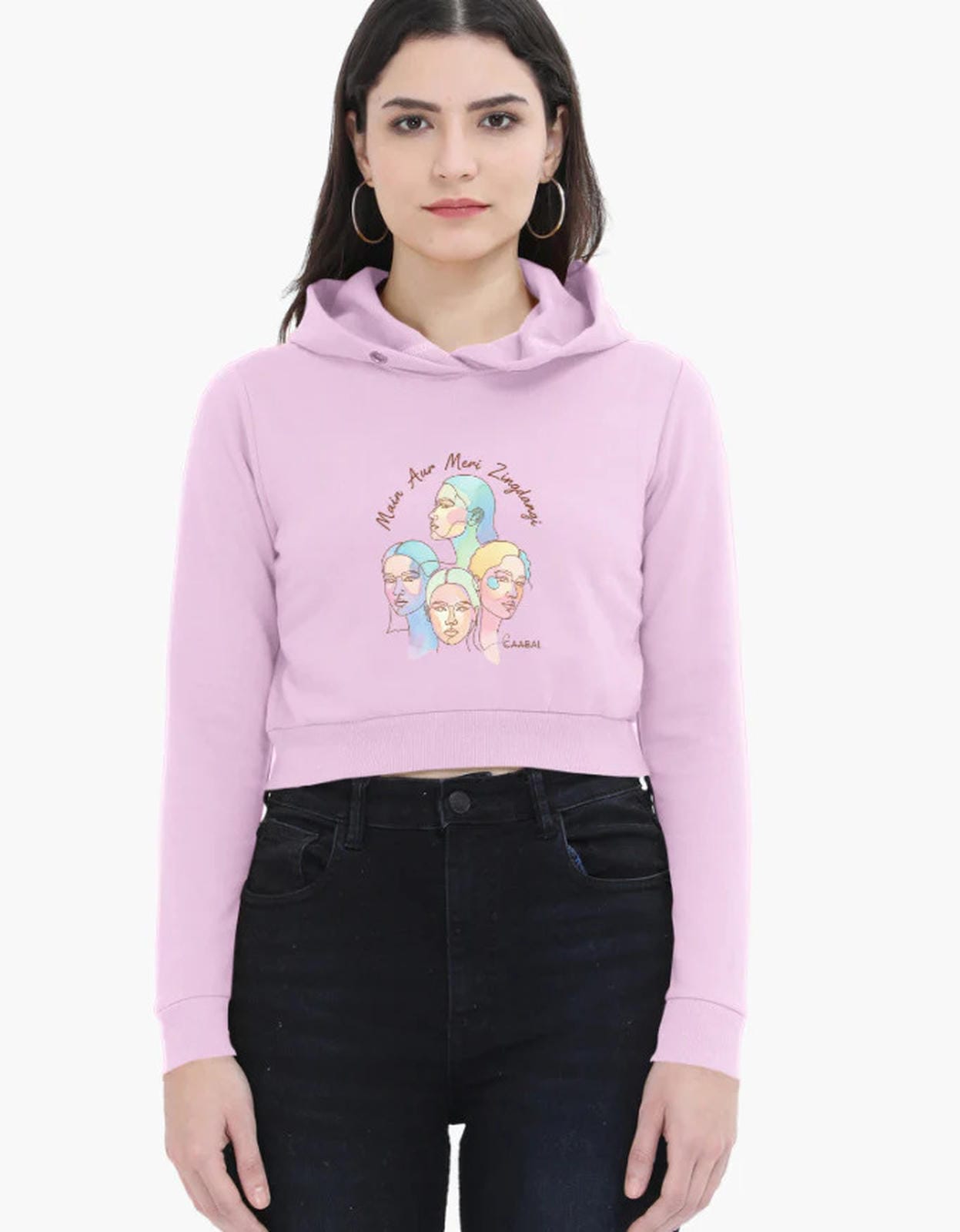 Main Aur Meri Zindagi Female Cropped Hoodie