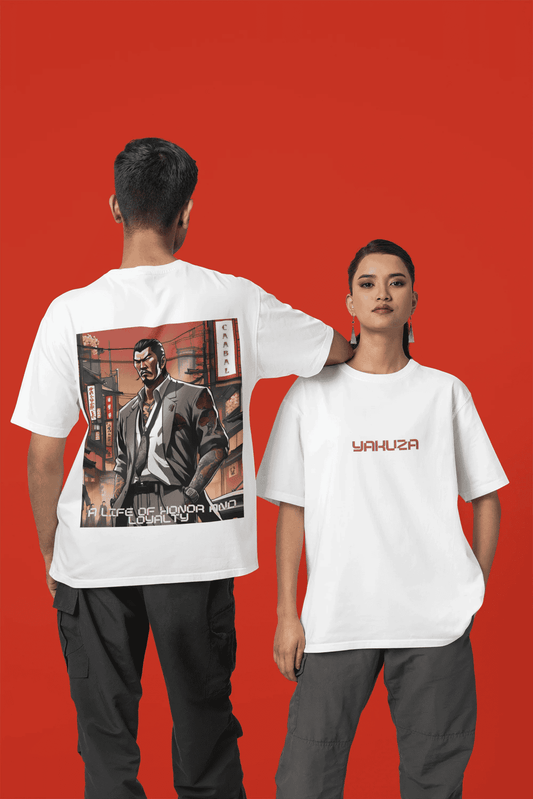 YAKUZA Terry Cotton Oversized Tee - Comfortable & Stylish
