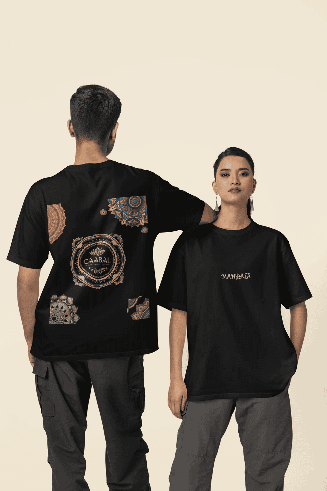 Mandala Oversized Terry T-shirt: Ultimate Comfort Meets Style