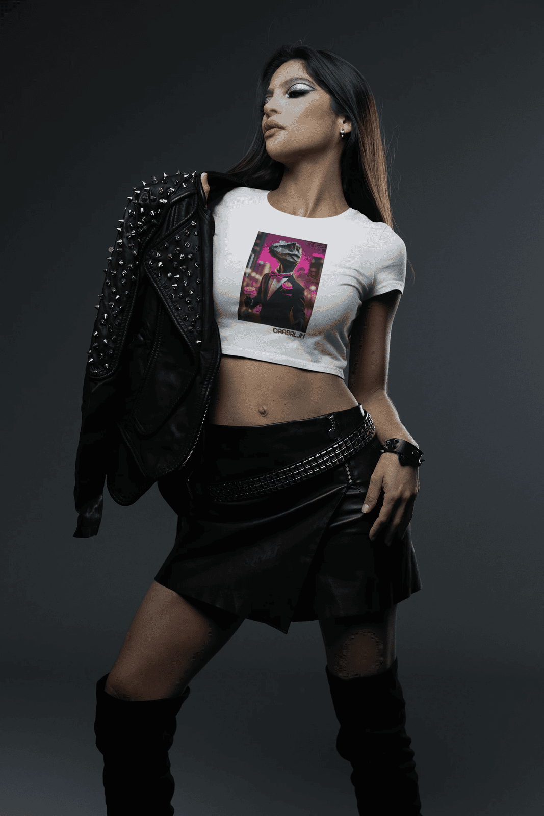 Dino_Mite Bloom Crop Top - Playful & Unique Style