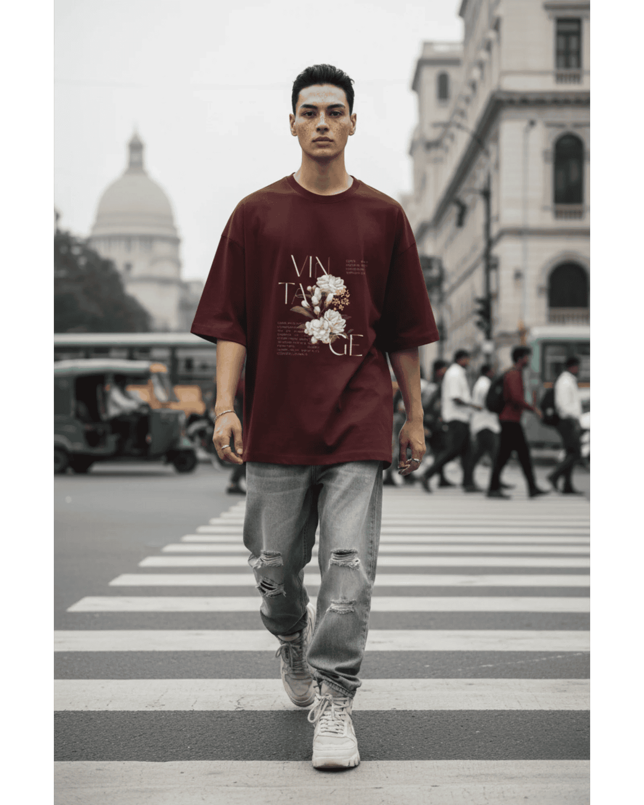 Vintage Terry Cotton Oversized T-Shirt for Ultimate Comfort