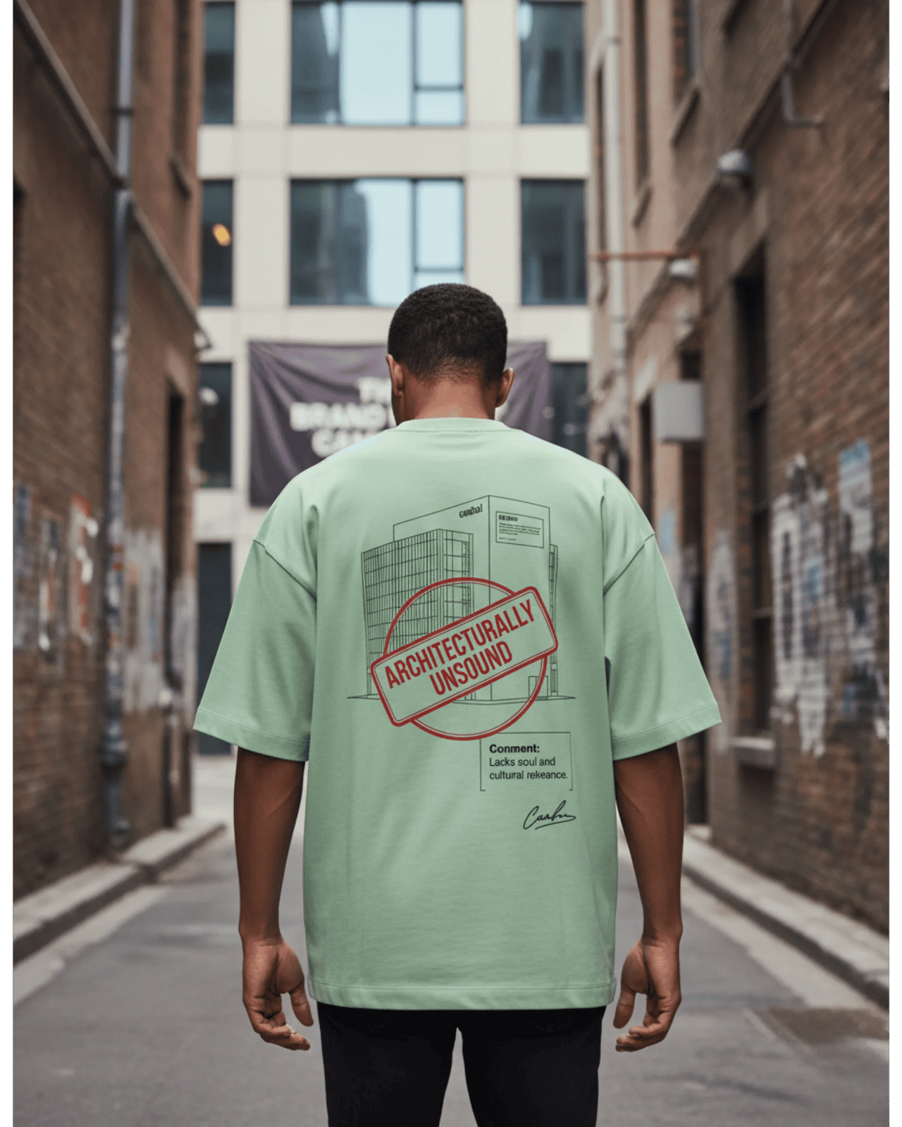 Architecturally Unsound Unisex Terry Oversized Tee