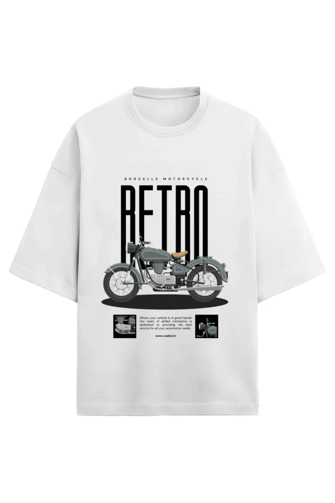 Retro Terry Cotton Oversized T-Shirt