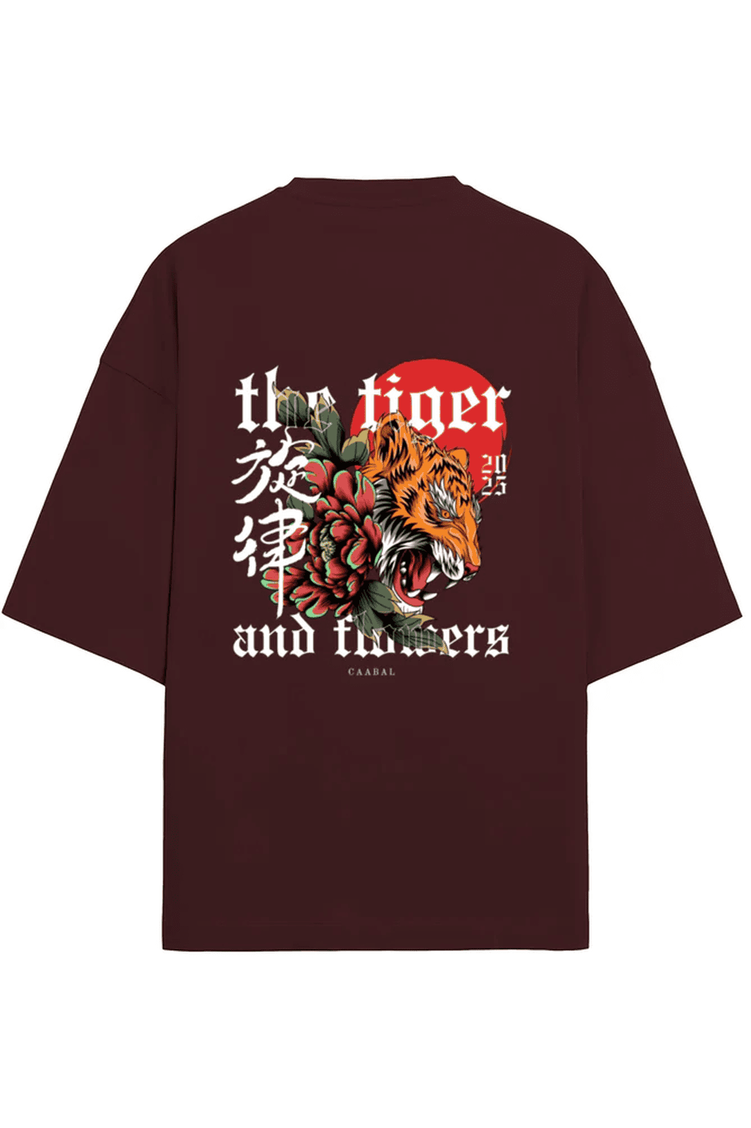 Tiger Terry Cotton Oversized Tee - Comfort Meets Style