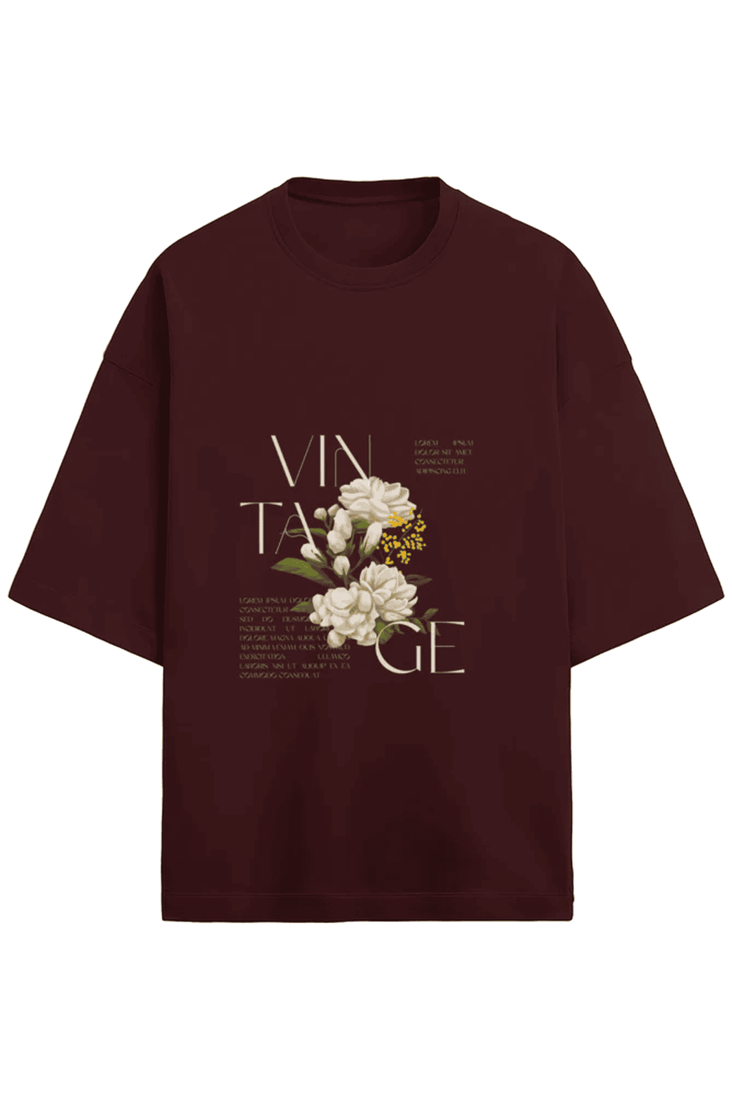 Vintage Terry Cotton Oversized T-Shirt for Ultimate Comfort