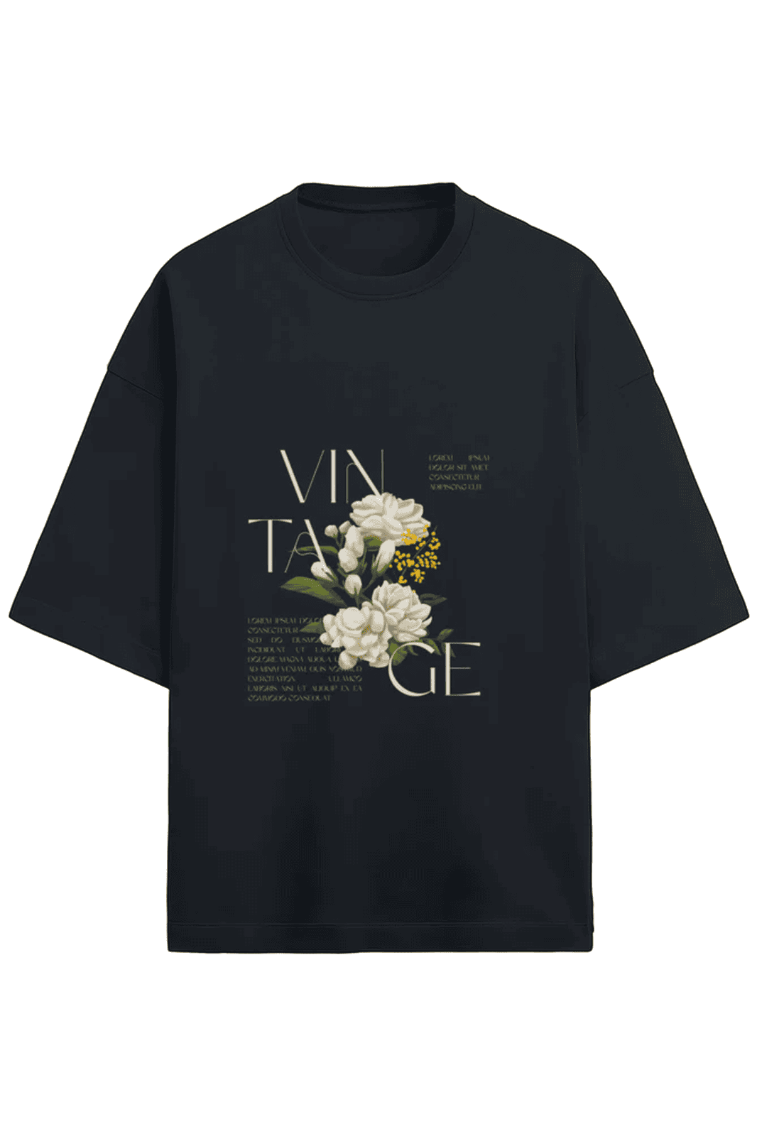 Vintage Terry Cotton Oversized T-Shirt for Ultimate Comfort