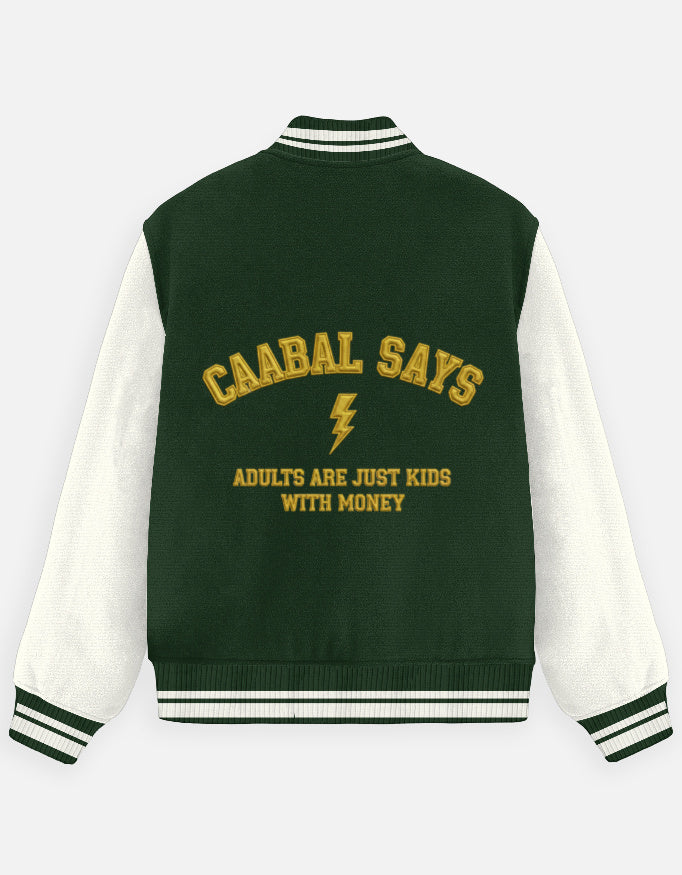 Caabal New Rules Unisex Varsity Jacket