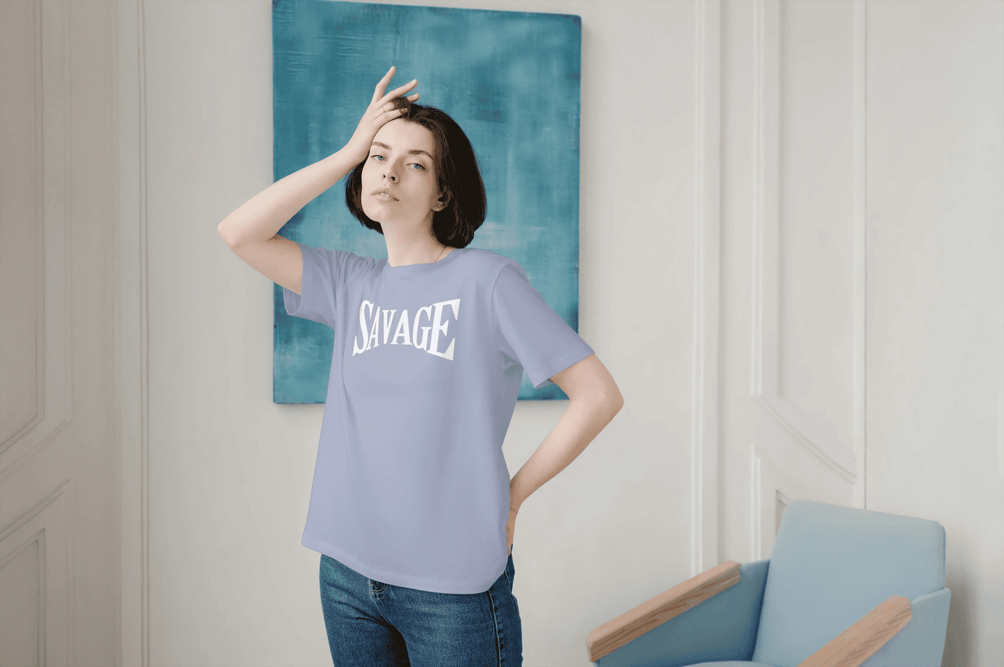 Savage Terry Cotton Tee - Ultimate Comfort & Style