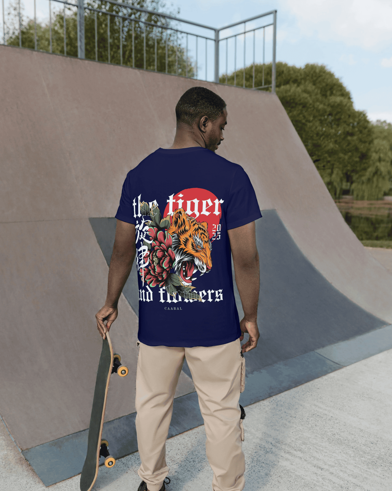 Tiger Terry Cotton Oversized Tee - Comfort Meets Style