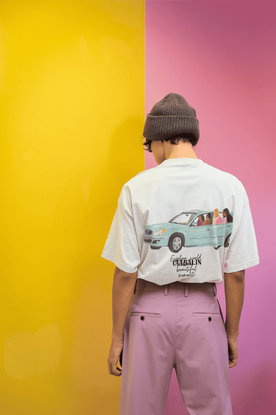 Explore World Terry Cotton Oversized T-Shirt