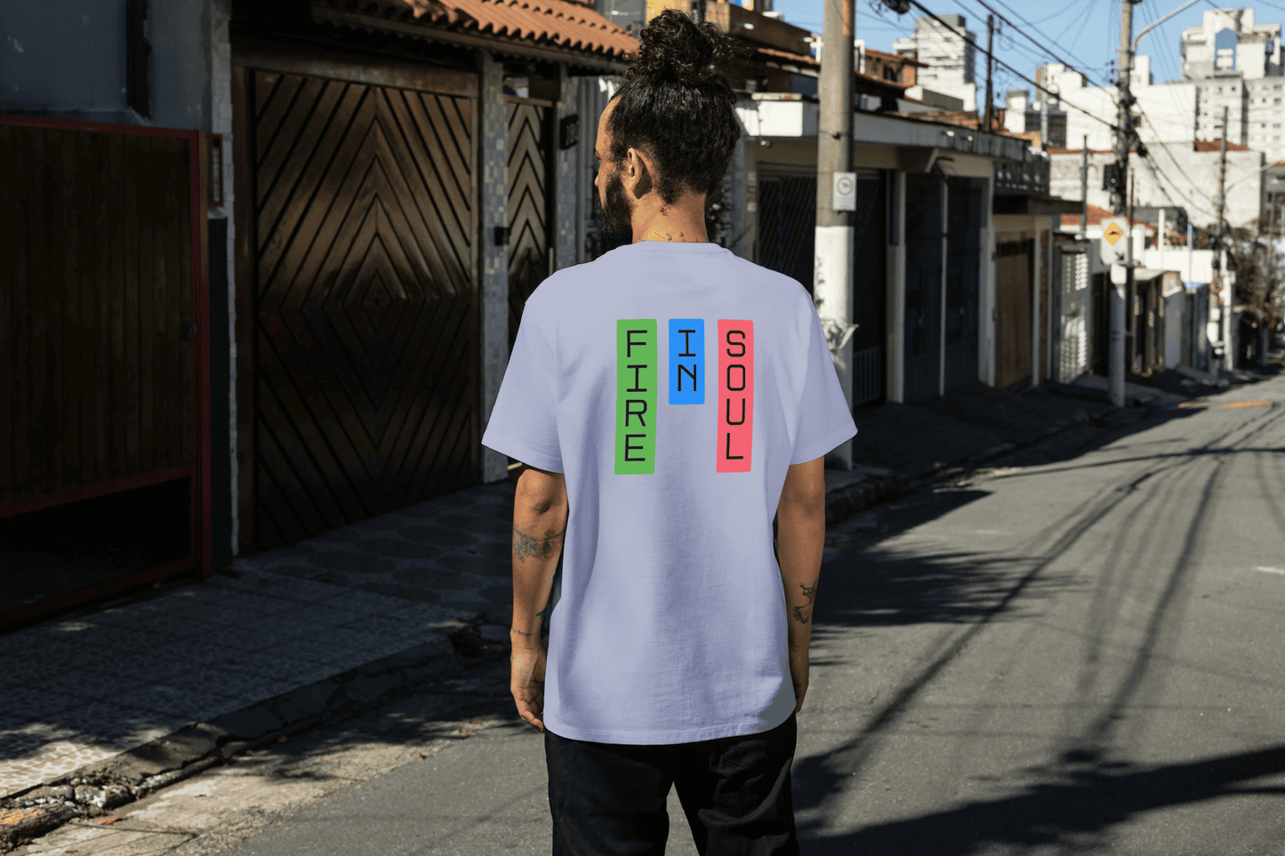 Fire In Soul Terry Cotton Tee - Comfort and Style Combined