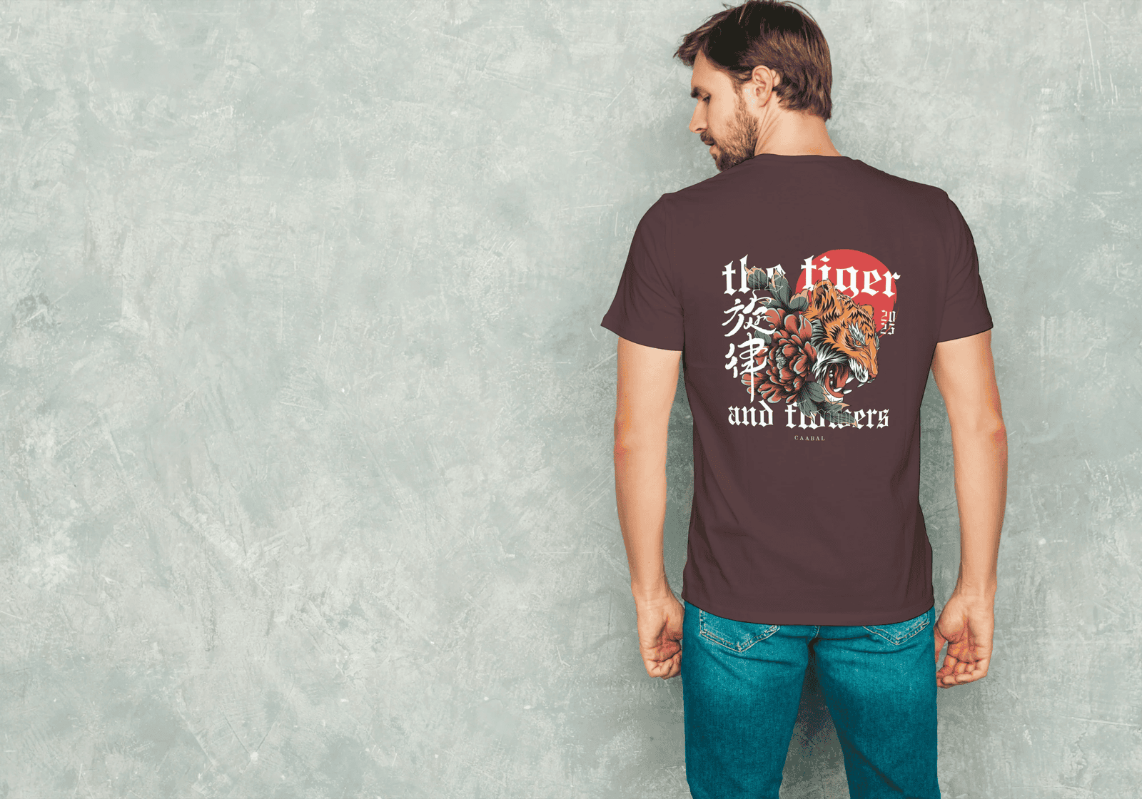 Tiger Terry Cotton Oversized Tee - Comfort Meets Style