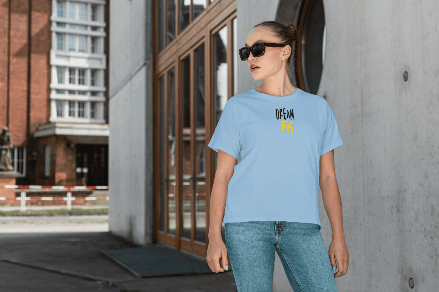 Dream Big Terry Cotton Tee - Comfortable & Stylish Wear for Ambitious Individuals