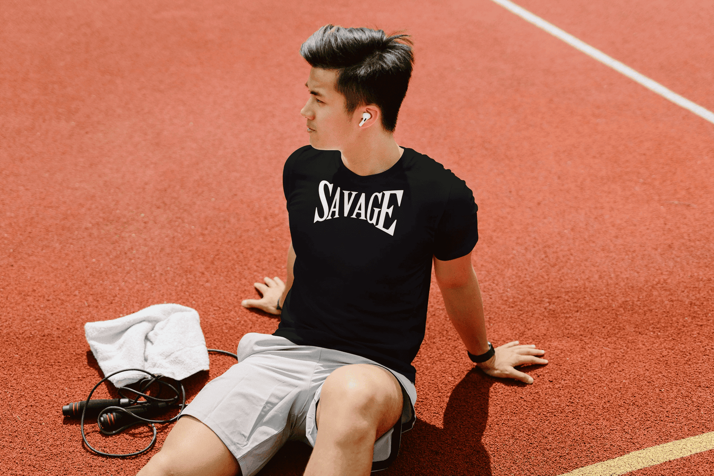 Savage Terry Cotton Tee - Ultimate Comfort & Style